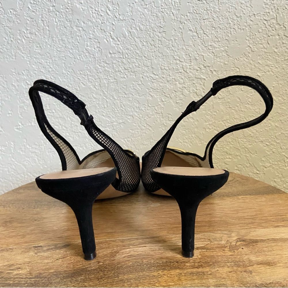 INC Carynn Pointed-toe Slingback Mesh Horsebit Kitten Heels - Picture 5 of 9